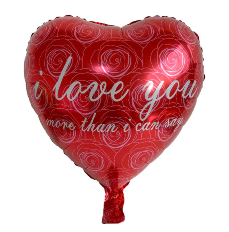 I Love You More.. Heart Balloon  (18 inch)